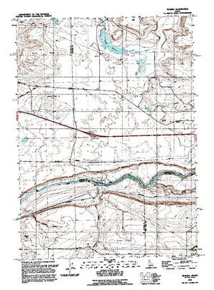 Topographic map for Snake River, Idaho