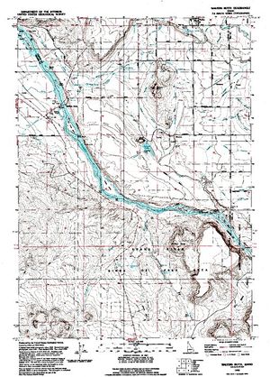 Topographic map for Snake River, Idaho