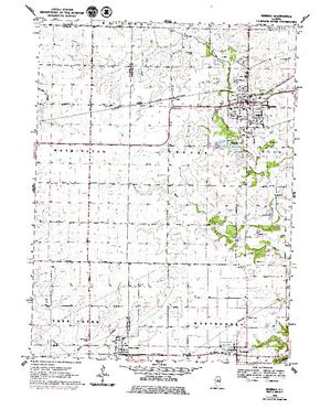 Topographic map for Eureka Lake, Illinois