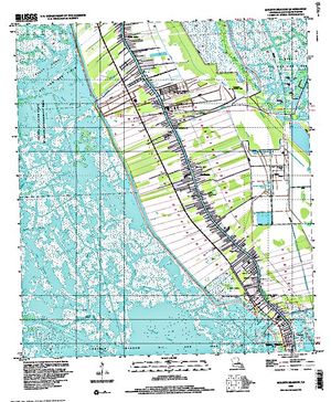 Topographic map for Calm Lake, Louisiana