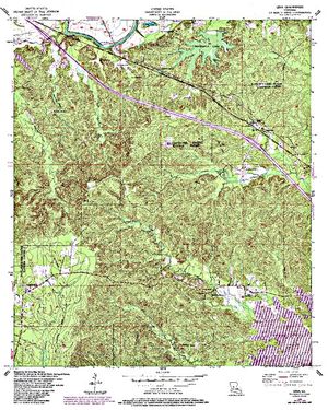 Topographic map for Lake Rodemacher, Louisiana