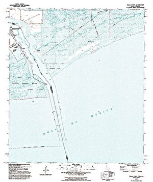 Topographic map for Mud Lake, Texas