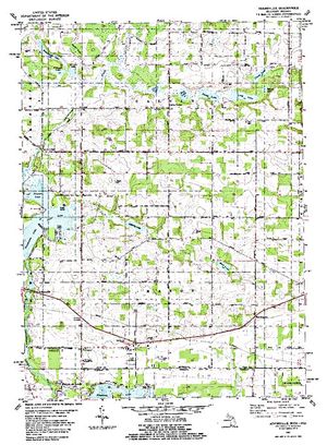 Topographic map for Juno Lake, Michigan