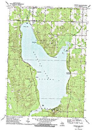 Hubbard Lake Fishing Map Hubbard Lake | Angler's Atlas