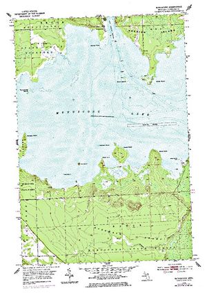 Topographic map for St. Marys River, Ontario