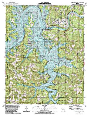 Table Rock Lake Contour Map Table Rock Lake | Angler's Atlas