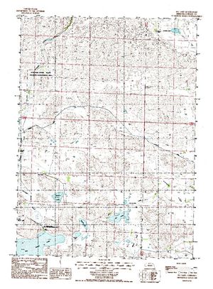 Topographic map for Big Alkali Lake, Nebraska