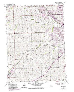 Topographic map for Zorinsky Lake, Nebraska
