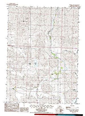 Topographic map for Big Alkali Lake, Nebraska