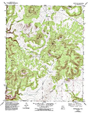 Topographic map for Tetilla Hole, New Mexico