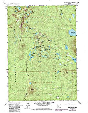 Topographic map for East McFarland Lake, Oregon