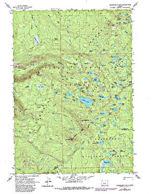 Topographic map for East McFarland Lake, Oregon