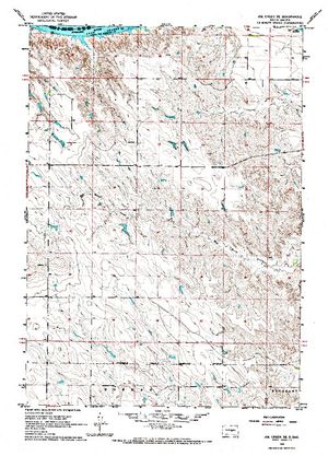 Topographic map for Lake Sharpe, South Dakota