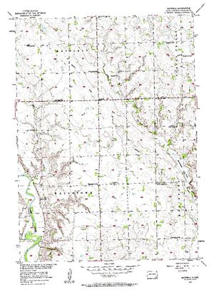 Topographic map for Marindahl Lake, South Dakota