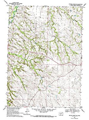 Topographic map for Swift Bear Lake, South Dakota