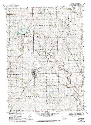 Topographic map for Swan Lake, South Dakota