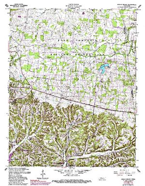 Topographic map for Lake Barkley, Kentucky
