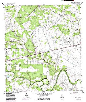 Topographic map for San Antonio River, Texas