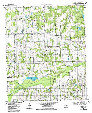 Topographic map for Coffee Mill Lake, Texas