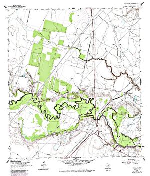Topographic map for San Antonio River, Texas