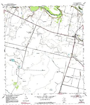 Topographic map for San Antonio River, Texas