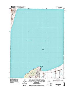 Topographic map for Utah Lake, Utah