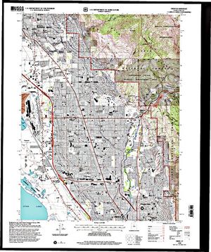 Topographic map for Utah Lake, Utah