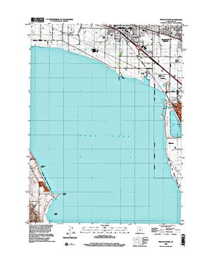 Topographic map for Utah Lake, Utah