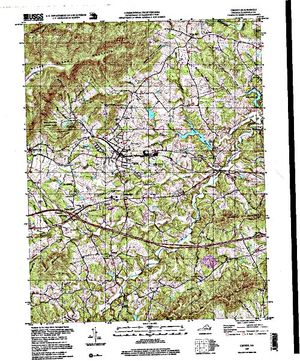 Topographic map for Beaver Creek Reservoir, Virginia