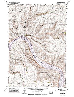 Topographic map for Snake River, Idaho