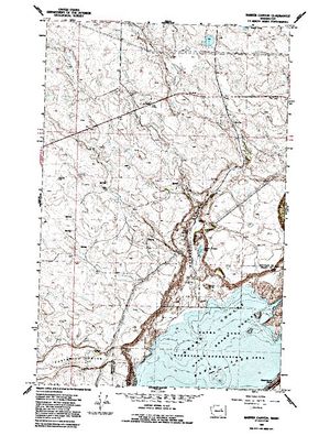 Topographic map for Banks Lake, Washington