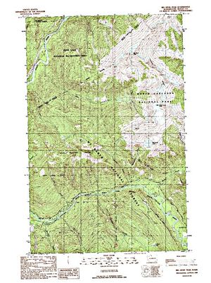 Topographic map for Skagit River, British Columbia