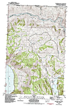 Topographic map for Similkameen River, British Columbia