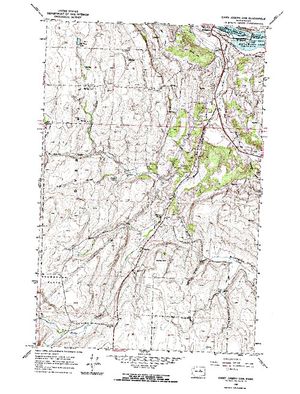 Topographic map for Rufus Woods Lake, Washington