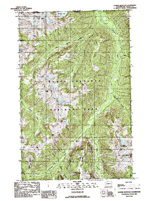 Topographic map for Chilliwack River, British Columbia