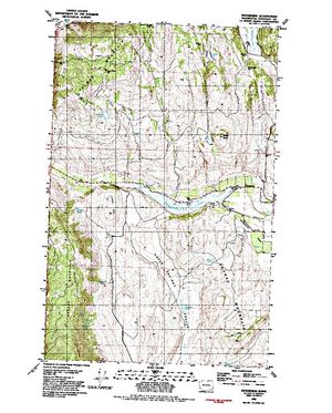 Topographic map for Spectacle Lake, Washington