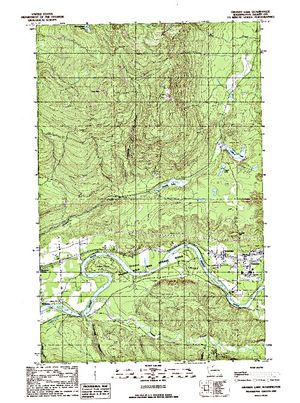 Topographic map for Skagit River, British Columbia