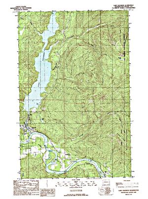 Topographic map for Skagit River, British Columbia