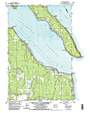 Topographic map for Lone Lake, Washington