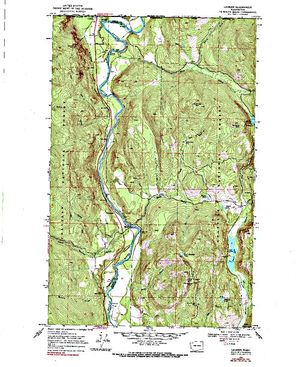 Topographic map for Kettle River, British Columbia