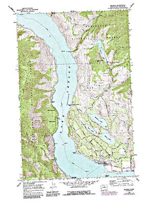 Topographic map for Wapato Lake, Washington