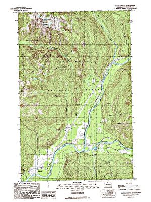 Topographic map for Skagit River, British Columbia