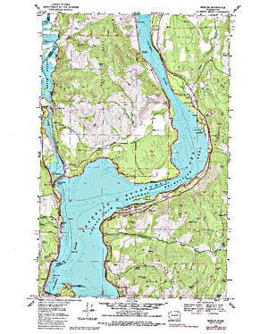 Topographic map for Kettle River, British Columbia