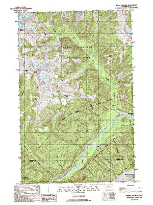 Topographic map for Skagit River, British Columbia