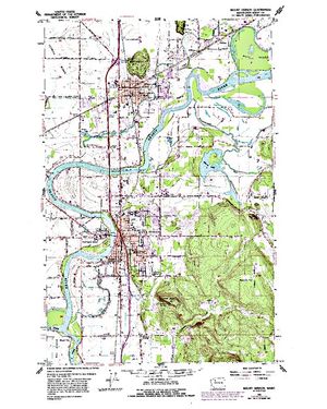 Topographic map for Skagit River, British Columbia
