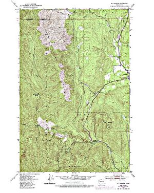 Topographic map for Devils Lake, Washington