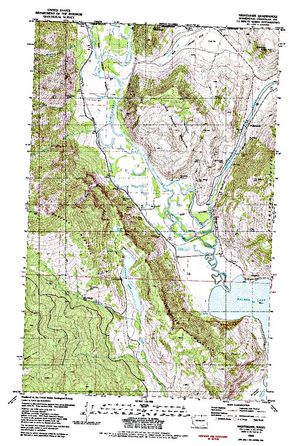Topographic map for Similkameen River, British Columbia