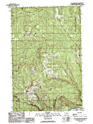 Topographic map for Skagit River, British Columbia