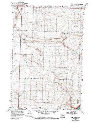 Topographic map for Banks Lake, Washington