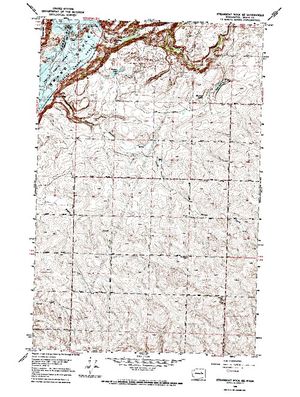 Topographic map for Banks Lake, Washington
